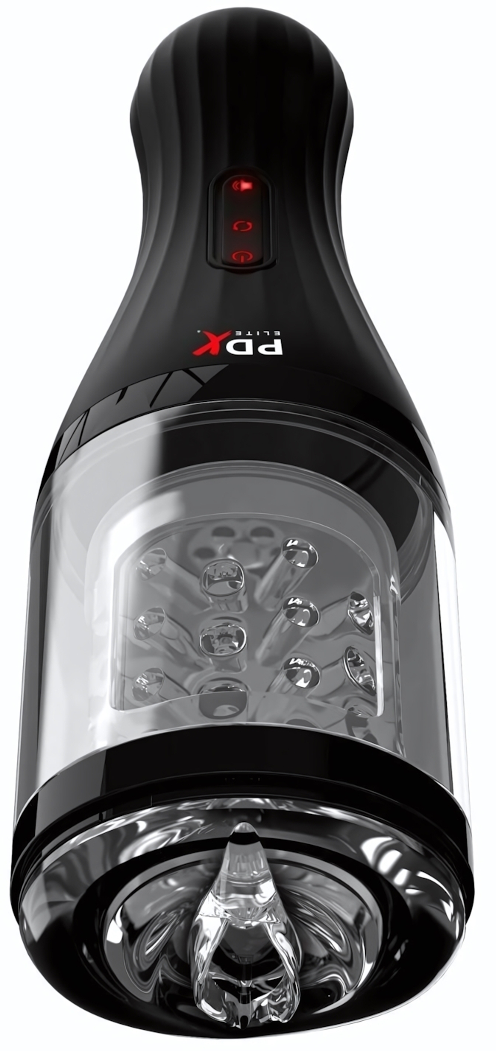 Прозрачный мастурбатор-ротатор с голосовым сопровождением Talk Dirty Rotobator (Цвет: прозрачный)