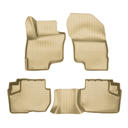 Ковры в салон Norplast/Unidec для Mitsubishi Outlander (2021-), Бежевый, 3D ковры, арт.NPA11-C59-512-2-B