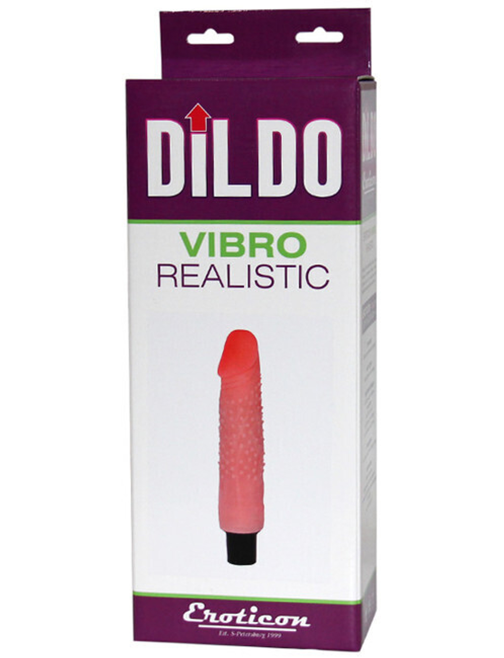 Вибратор с пупырышками UltraSkin Vibro Realistic (Цвет: телесный)