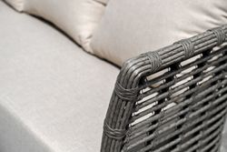 "Валенсия" лаунж-зона из искусственного ротанга, цвет серый