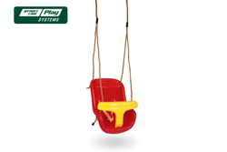 Качели SLP SYSTEMS 1 секция + сиденье для качели с фиксацией красно-желтое