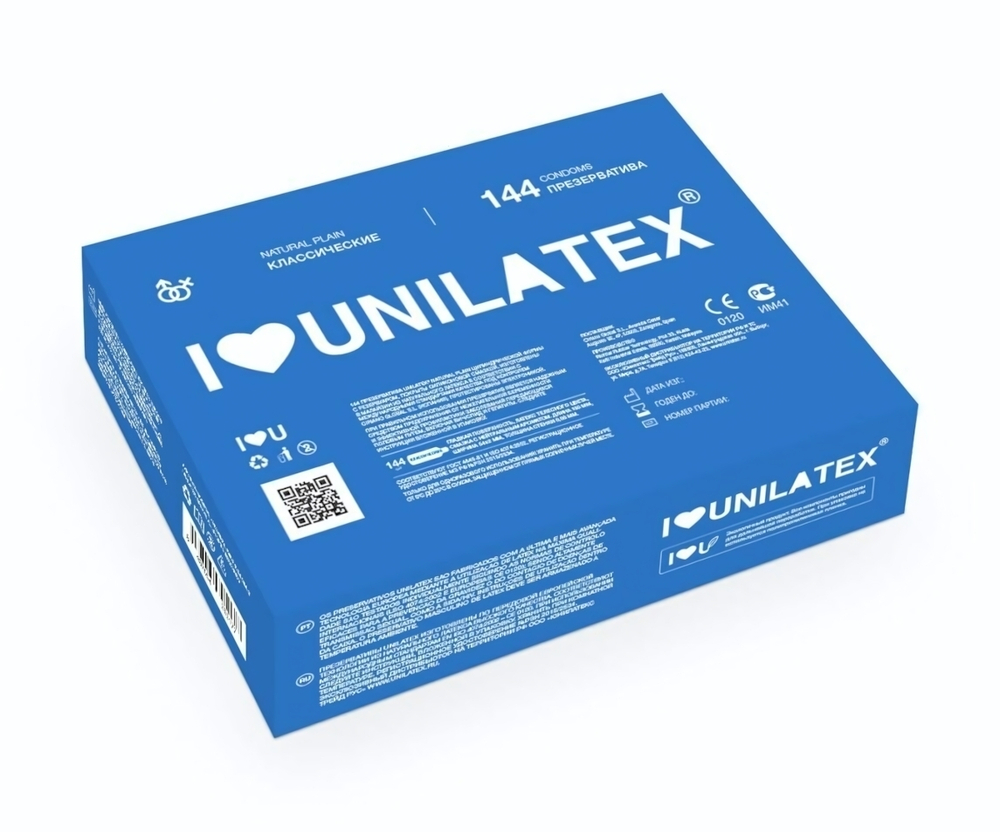 Классические презервативы Unilatex Natural Plain - 144 шт. (Цвет: телесный)