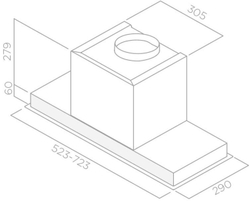 Встраиваемая вытяжка Elica HIDDEN 2.0 IX/A/72