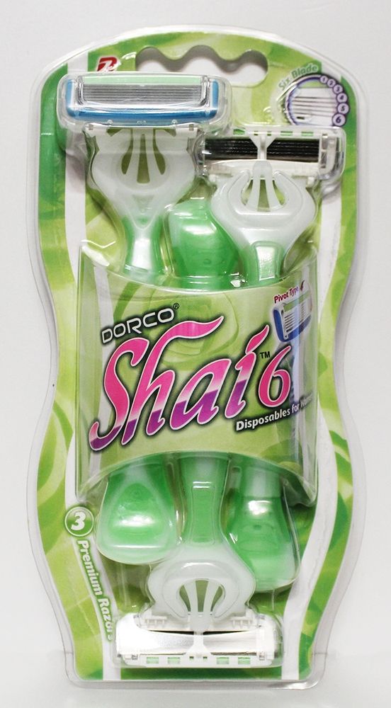 Dorco одноразовые станки женские SHAI Vanilla-6 (3шт)