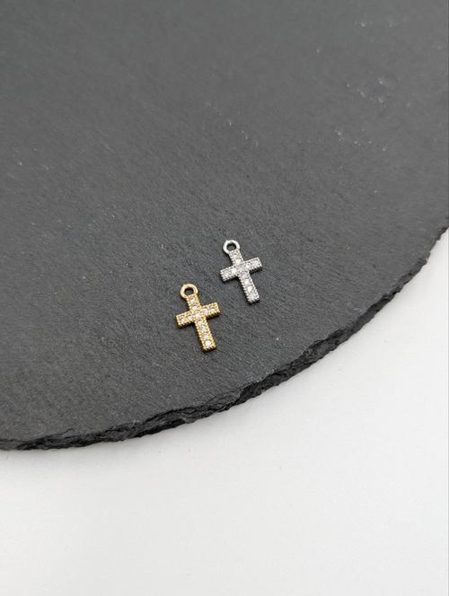 Подвеска крест мини 12.8*7.4мм