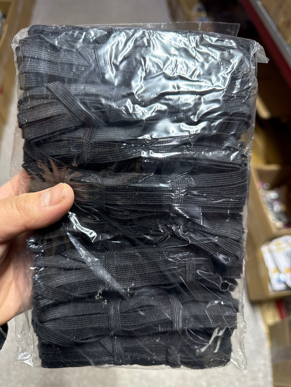 Резинка бельевая черная 0,5 см