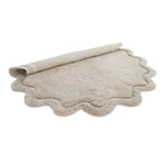 Стираемый коврик Nattiot Sweet April Lin (Ø110 см), хлопок, серый