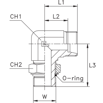 Штуцер FRA90 DL15 UNF 7/8 (корпус)