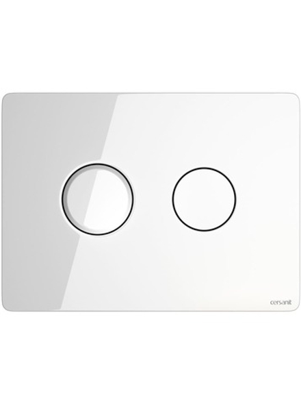 Кнопка ACCENTO для AQUA 50 пневматическая стекло белый