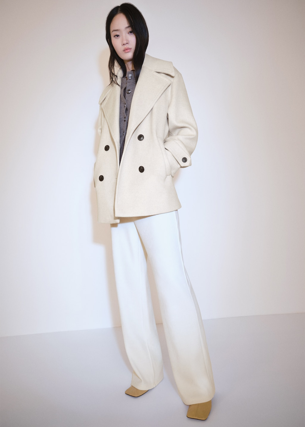 Прямые брюки из вельвета