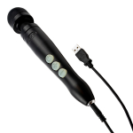 Матово-черный беспроводной вибратор-вонд 28см Doxy Die Cast 3R Massage Wand Matte Black