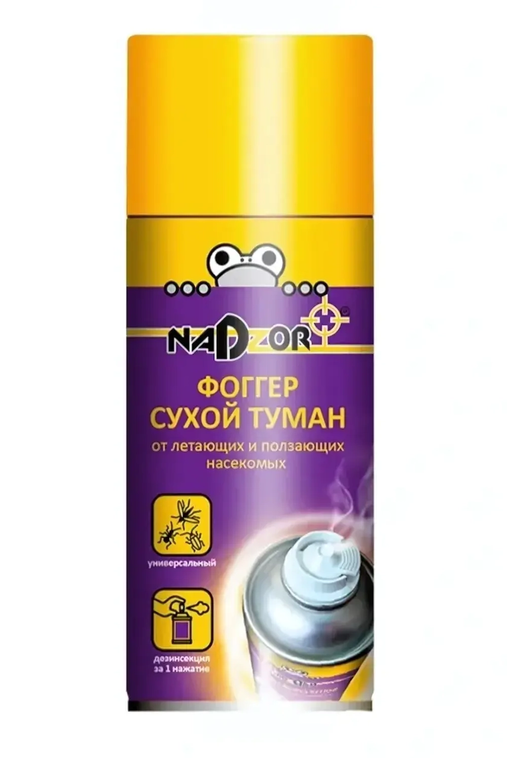 Сухой туман фоггер для домов, чердаков, подвалов и теплиц, от всех насекомых 150мл /на 100 м3"Nadzor»