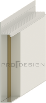 Скрытый плинтус Pro Design UNIVERSAL 235 не анодированный 2700мм