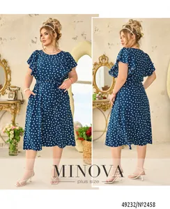 Платье 2458-темно-синий Minova