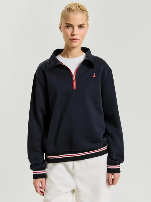 Толстовка Kefirmaykifer Half Zip темно-синяя