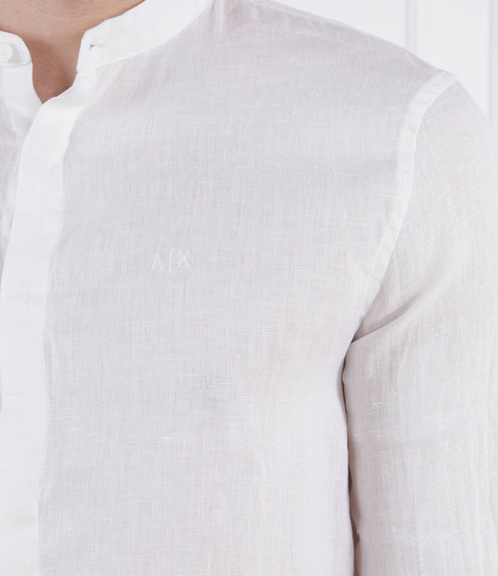 Льняная рубашка Armani Exchange - белый(8NZC66 ZNCFZ)