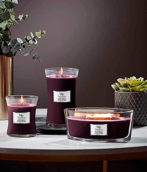 Белый тик, ароматическая свеча, WoodWick