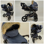 Коляска-трансформер с сумкой 2 в 1 Luxmom 555