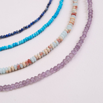 Бусы из Ограненного Аметиста