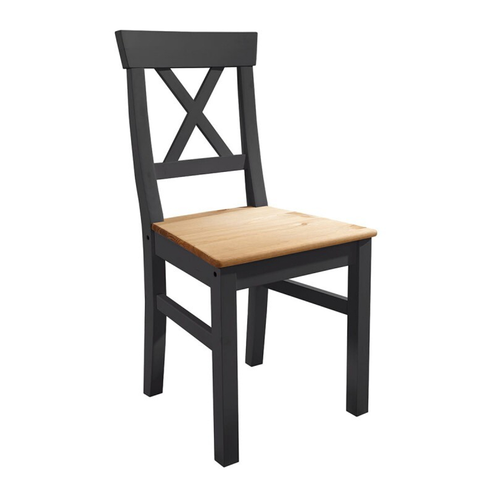 Стул «Форест» серый 7012/бейц-масло