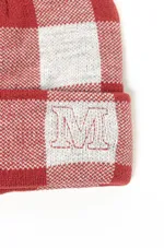 Шапка Magamaev M beanie белая / красная