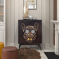 Комод Собака Фрэнки с 3 ящиками Каштан