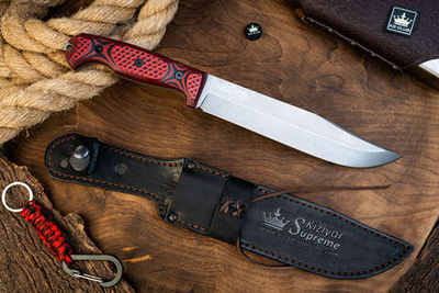 Туристический нож Bastardo Sleipner TacWash G10 Red