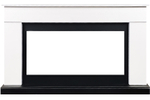 Каминокомплект Bergen (Разборный) - Белый с черным (Ширина 1370 мм) с очагом Vision 42 LED