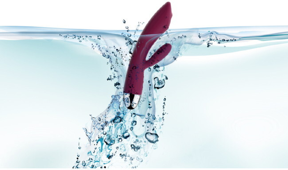 Перезаряжаемый вибратор для G-стимуляции с двигающейся головкой TRYSTA (Цвет: сливовый с серебряным)