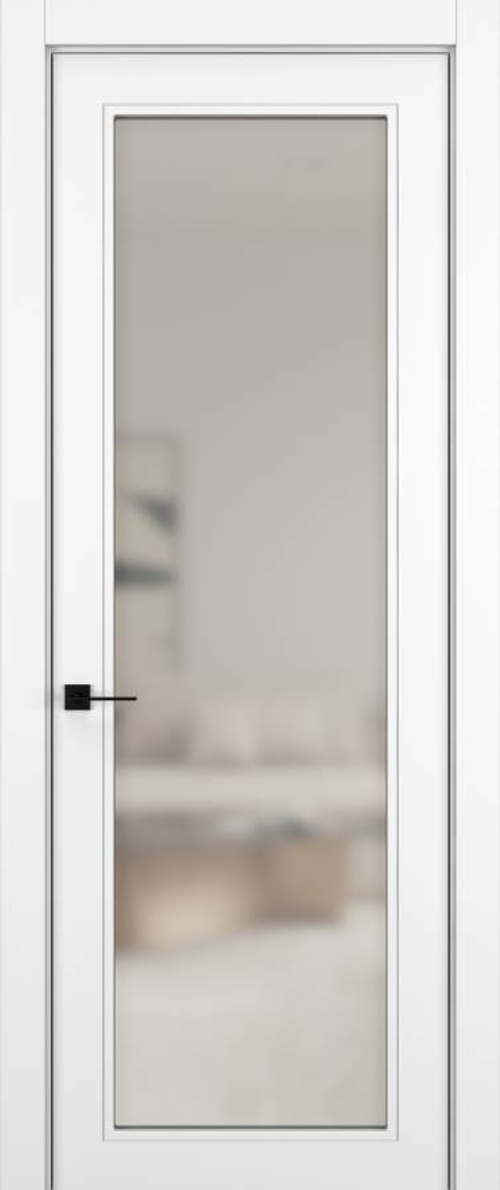 Дверь 01V GEOMETRY Матовый Снежный
