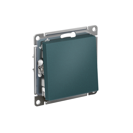 Выключатель 1-кл. СП AtlasDesign 10А IP20 (сх. 1) 10AX с самовозвратом механизм изумруд SE ATN000815