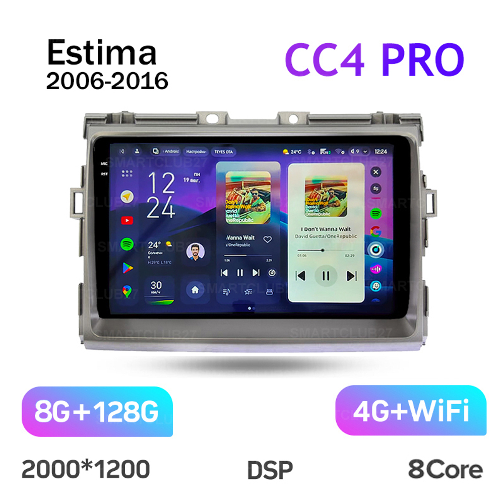 Teyes CC4 Pro 9" для Toyota Estima 2006-2016