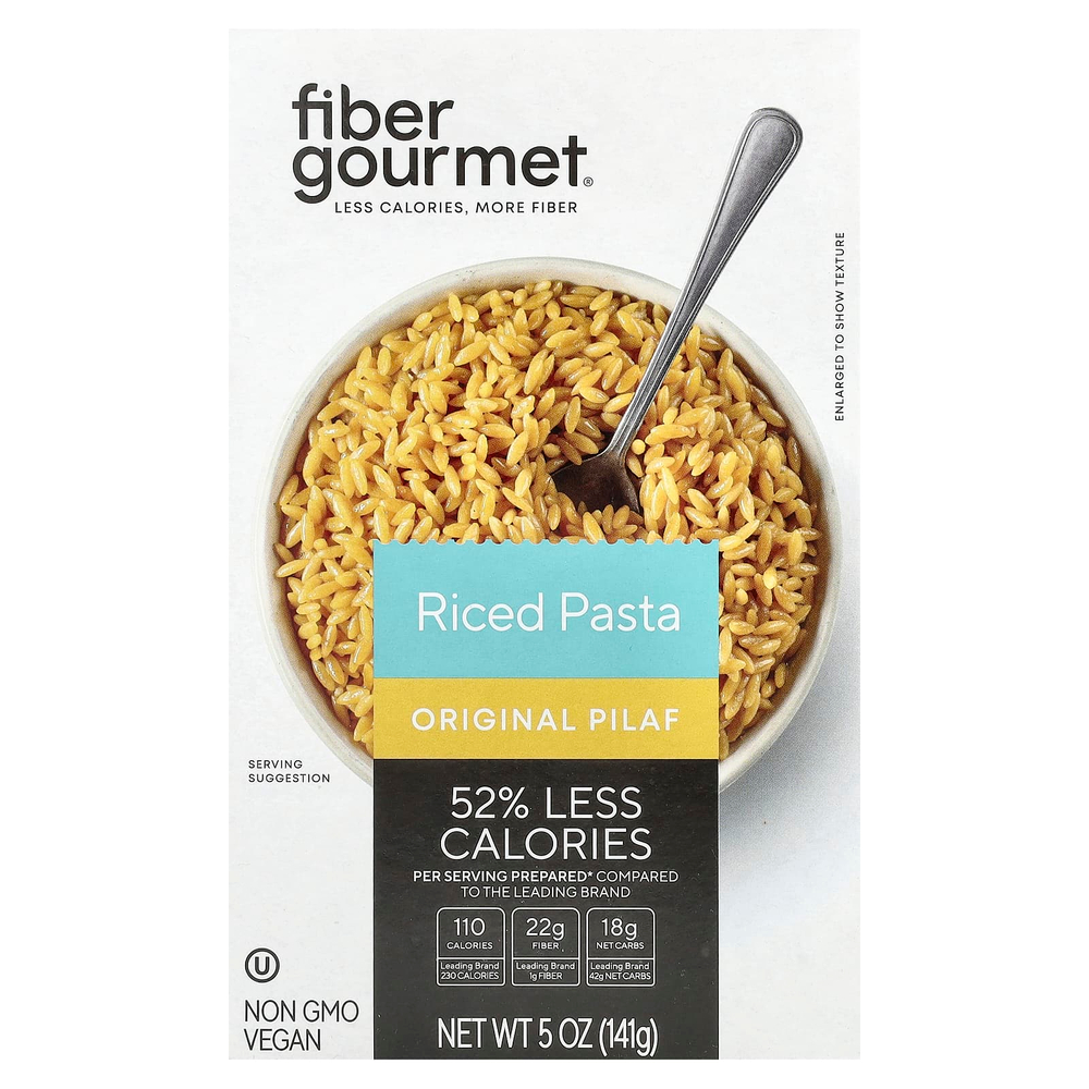 Fiber Gourmet, Паста с рисом, оригинальный плов, 141 г (5 унций)