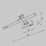 Светодиодная подсветка Maytoni Luster MIR268WL-L3W3K