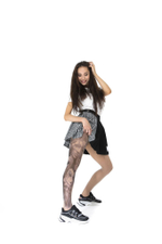 Колготки с принтом в виде девушки в маске (Размер: S-M-L) (Цвет: бежевый)