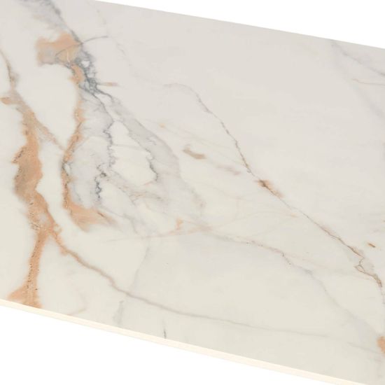 Обеденный стол Cobe 160х80 белый/золотистый