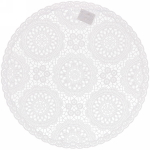 Салфетка на стол 38см «Кружево» белая