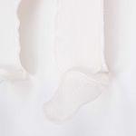 Ползунки с закрытой ножкой "Молоко" из ажурного хлопка 0+