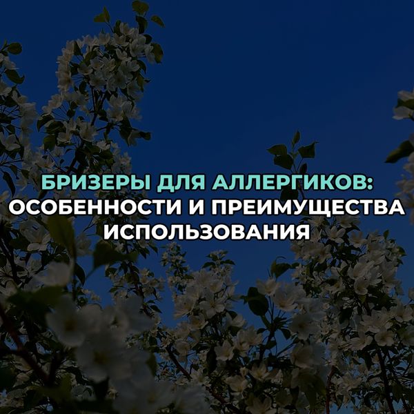 Бризеры для аллергиков: особенности и преимущества использования