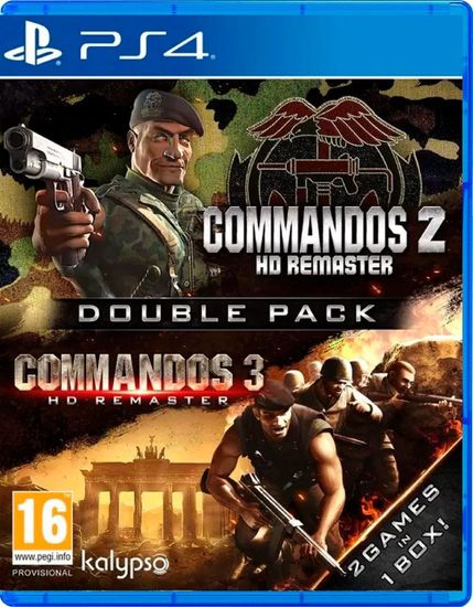 PS4 Commandos 2 & 3 HD Remaster Double Pack (Новый, Русские субтитры, CUSA-35264)