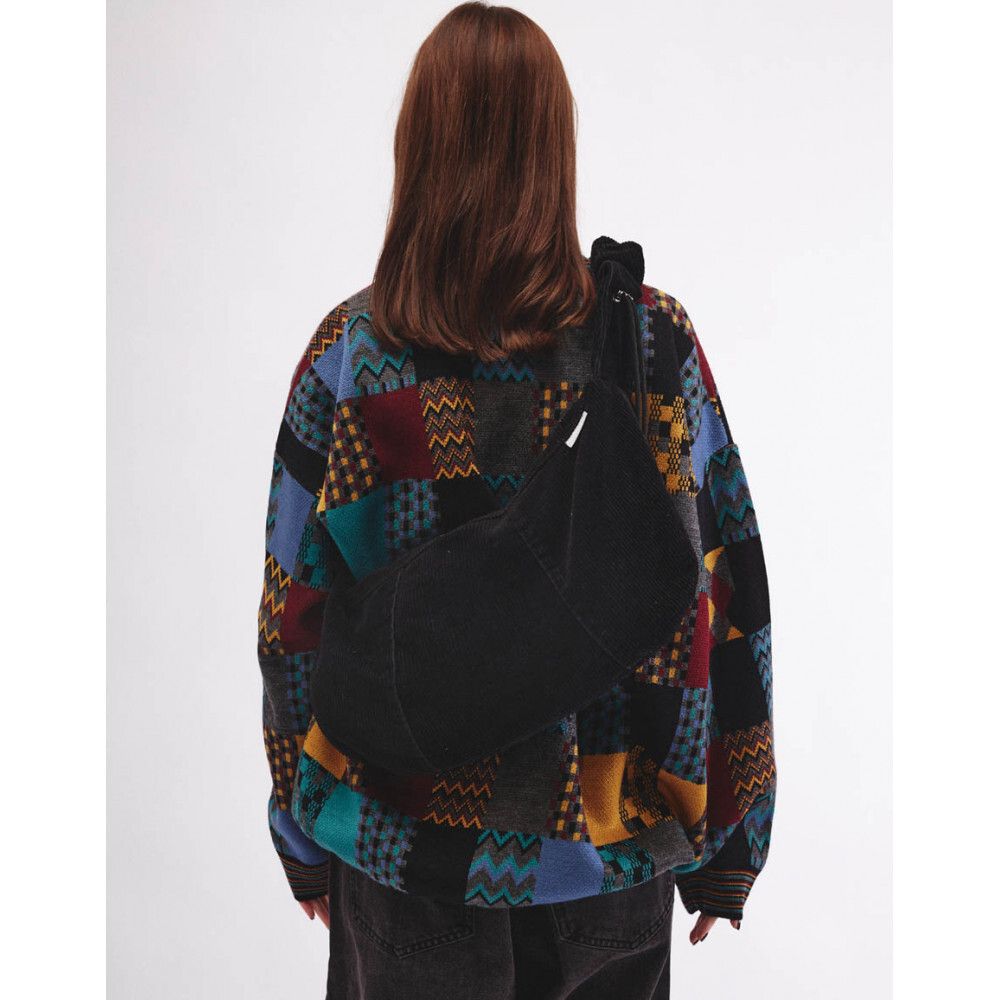 Сумка БИЧ Кросс-боди вельветовая черная