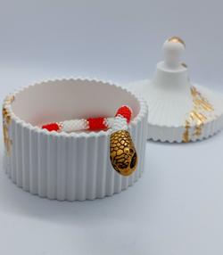 Браслет из бисера Змейка, Ручная работа, подарок маме/сестре/подруге