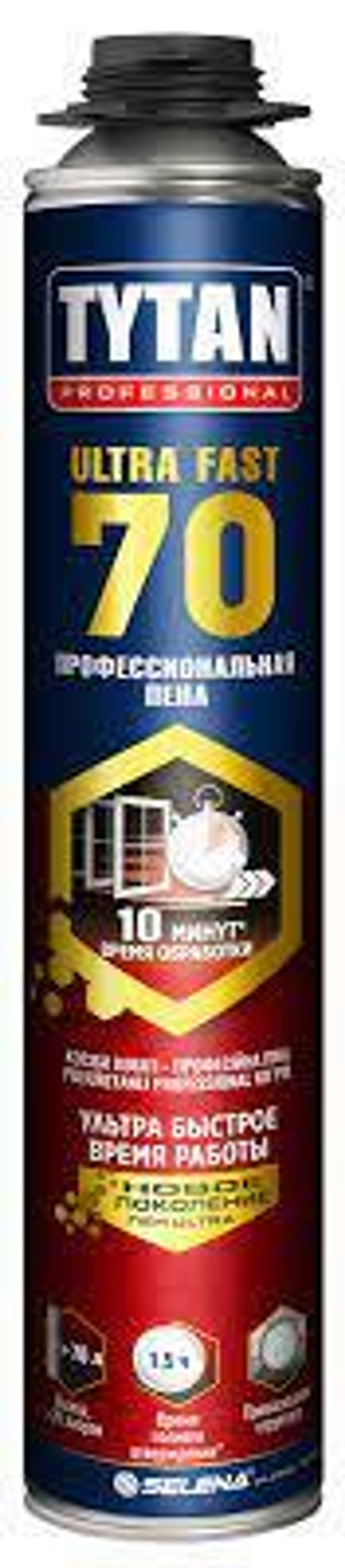 Пена монтажная TYTAN Professional ULTRA FAST70 870мл /12шт