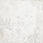 Керамогранит Alma Ceramica GFU6060TTM17R Totem 60x60 белый / серый светлый глазурованный матовый / противоскользящий под бетон / с орнаментом