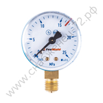 Манометр 25 МПа (кислородный, латунь)
