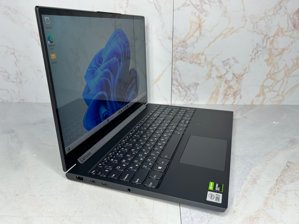 Ноутбук-трансформер игровой Lenovo Yoga 9 15IMH5 (82DE0026RU) 15.6"/Intel Core i7 10750H /RAM 16GB/SSD 512GB/NVIDIA GeForce GTX 1650 Ti 4 ГБ/1920х1080/IPS/Windows11/Подсветка кл-ры: LED/черный. Состояние: Уценка/нет стилуса