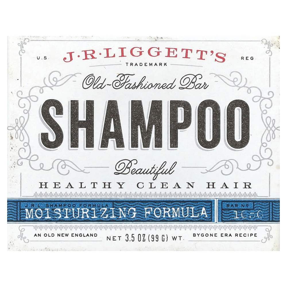 J.R. Liggett's, Old-Fashioned Shampoo Bar, увлажняющая формула, 99 г (3,5 унции)