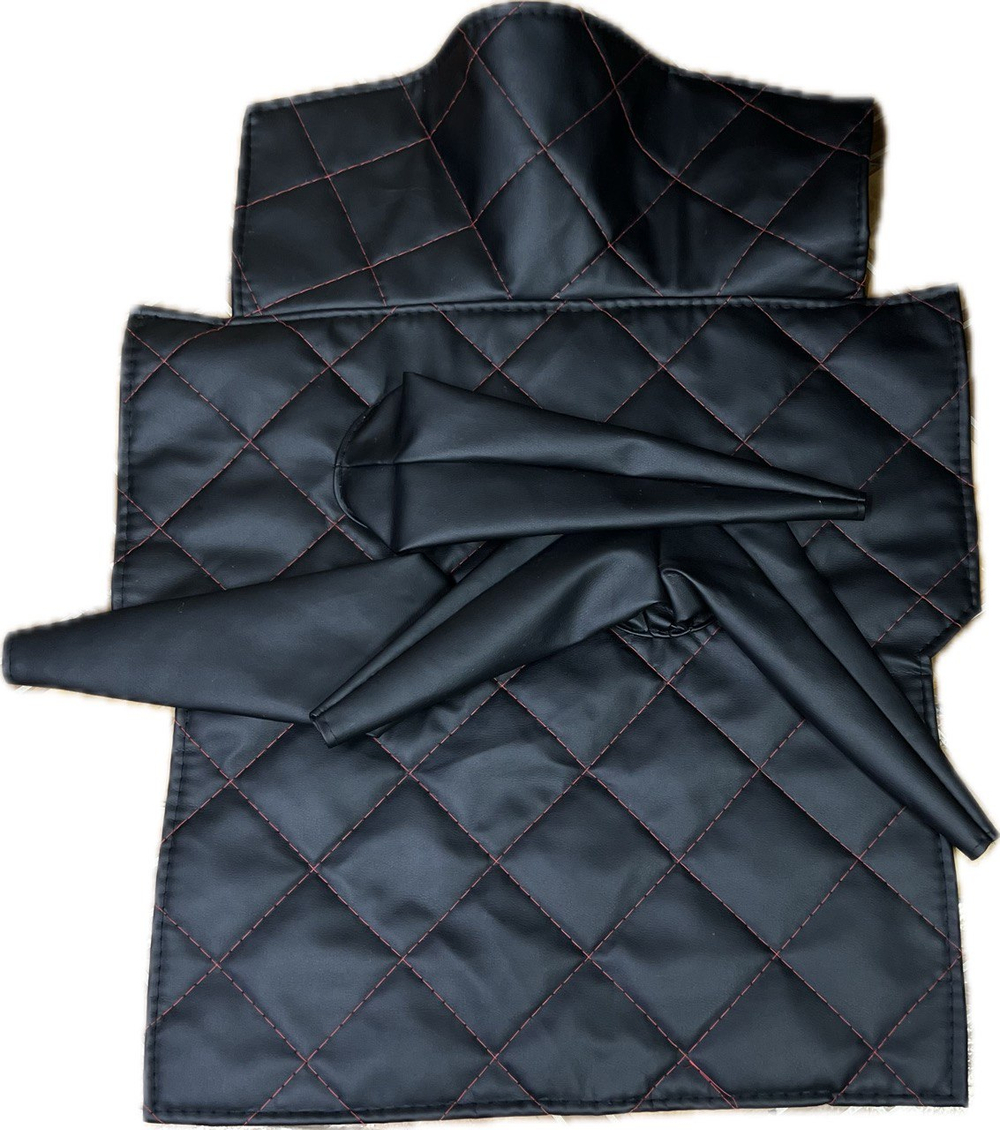 Коврик под рычаги КПП УАЗ 469, 3151 (4 рычага красная нить ромб)