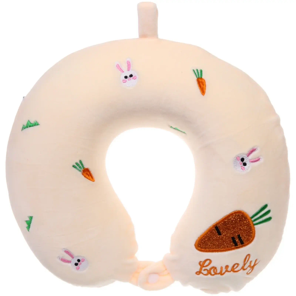 Подушка дорожная «TRIP - Vita», Морковка, мемори-эффект, цвет персиковый