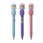 Ручка шариковая Alingar, "Русалки", 0,7 мм, синяя, автоматическая, с массажером, круглый, цветной, пластиковый корпус, карт. уп.